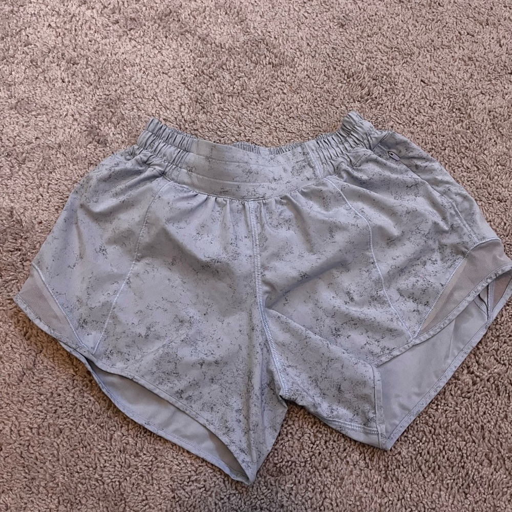 Lululemon Marble Hotty Hot shorts